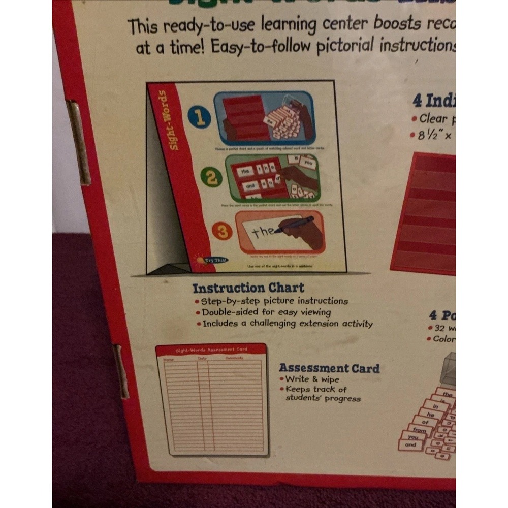 Lakeshore Sight Words Instant Learning Center Educational Homeschool EE187, NISB - Picture 12 of 15